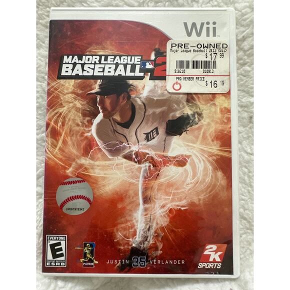 Major League Baseball Wii Game Justin 35 Verlander 2K Sports - Picture 1 of 4